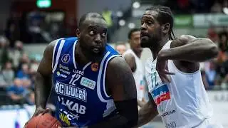 Brice Massambas monsterblock vs. Norrk&ouml;ping Dolphins