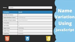 Javascript Name Variation | Javascript slice method | Javascript split string
