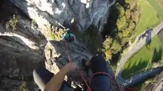 Klettern am H&auml;ngenden Stein