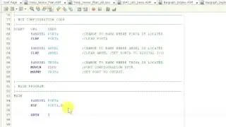 MD Lab: MPLAB Assembly Language Basics: BSF and BCF
