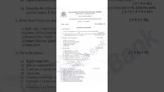 DMLT 1ST Year Question 2022 /Anatomy and PHYSIOLOGY/#dmlt #anatomy #physiology