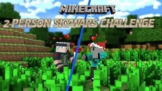2-PERSON SOLO SKYWARS!!! ...(Minecraft SKYWARS)
