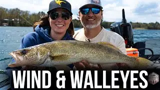 Jig Fishing Walleyes in the WIND - Tips to Catch More Fish!