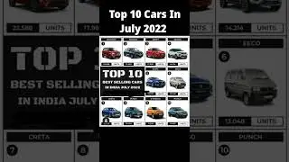 Top 10 Selling Cars In July 2022|#shorts #viral #top10 #car #suv #top10cars #cars #autonews #topnews