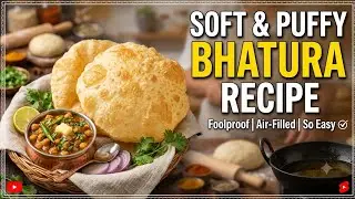 Bhatura Recipe | Soft & Puffy Bhatura at Home | Step by Step