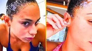 Olympic Swimmer Daniella Ramirez Shares Routine to Keep Her Hair Dry