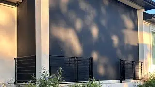 5 Shade Transformation | Pergola + Patio in Flat Black Nano 95% | New Braunfels, TX