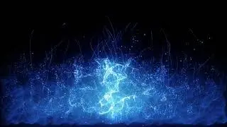 Blue particle effect VJ loops video