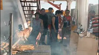 bbq party at sea