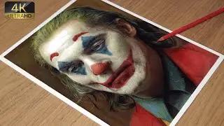 Colored Pencil Drawing Joker: Folie à Deux