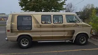 A Nice Old School Cool Dodge Van