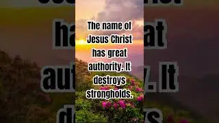 #holyname #jesuschrist #power #authority #mighty  #christianity #christian #jesus #motivation #truth