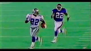 1995 | Emmitt Smith Scores TD on 1st Carry of '95 | MNF Cowboys vs Giants | 9-4-1995