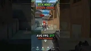 Valorant UE5 on RTX 4060 + Ryzen 5600G - 1080p LOW vs HIGH #valorant #valorantclips #rtx4060