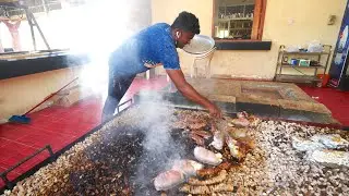 Cooking SOUTH OMANI BBQ on ROCKS - Camel Meat & Organs in Salalah, Oman!!