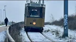 Spotten in de sneeuw