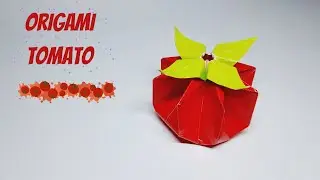 Origami Tomato | How To Make A Tomato Paper Craft | Tomato Origami