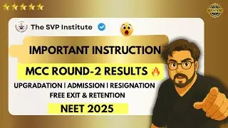 All Important Steps After MCC RESULTS Neet 2025 Upgrade Free Exit Reporting Admission #MBBS #Neet