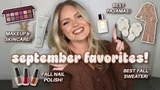 FALL FAVORITES! makeup, skincare, best pajamas, nail polish, Spotify playlists & more!