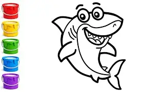 Shark Drawing for Kids 🦈