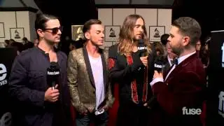 Thirty Seconds to Mars on Jared Leto's Movie Awards - GRAMMY Red Carpet