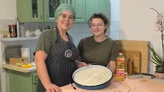 Majka i kćerka u kuhinji❤️palačinke, mahune i domaća pita od tikve