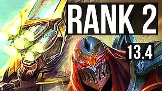 MASTER YI vs ZED (JNG) | Rank 2, Rank 1 Yi, Legendary | TR Challenger | 13.4