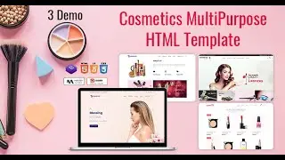 Multipurpose Responsive HTML Template for Cosmetics Store website