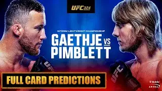 UFC 324 Full Card Predictions Justin Gaethje vs Paddy Pimblett