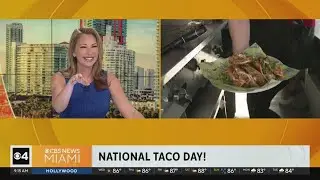 Tiagos Tacos help CBS Miami celebrate National Taco Day