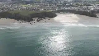 Tolcarne Beach in Newquay From Above [Late Summer 2024]