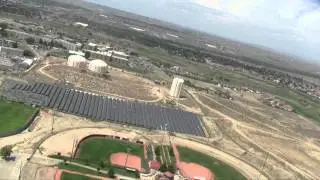 Colorado State University Pueblo campus helicopter flyover in HD