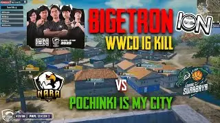 Bigetron Ion ratakan erangel 16 kill - Louvre vs Nara di pochinki - PMPL S2 match 2 - #ggaction