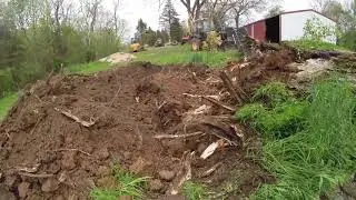 Ford 655D Pushing Trees Down