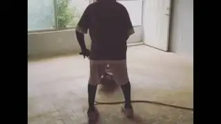Sanding Wood Block Floor
