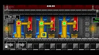 me playing geometry dash coin temple 