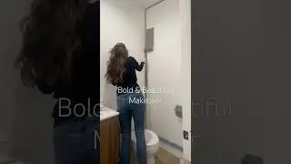 Смелое и красивое преображение #обои #ваннаякомната