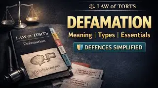 DEFAMATION IN LAW OF TORTS | Meaning, Essentials, Types, Defences, Case Laws & Innuendo Explained 