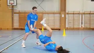 Hamstring strength &ndash; 5G Par&ouml;vning &ndash; One legged pelvic lifts with support