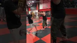 Coach Derrick's drill: catch a jab, throw a jab. Timing is everything.