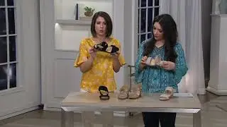 Vince Camuto Suede Low Wedge Sandals - Raner on QVC