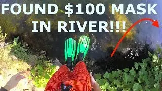 Found Ray Bans, Tusa Mask and Snorkel, Flask, Cash, Sunglasses in River!!! (River Treasure)