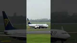 Rare guest at DUS Airport. Ryanair, ready for take-off, 7.11.2024