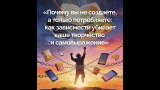 😱 ПОЧЕМУ ТЫ ВСЁ ЕЩЁ ТОЛЬКО СМОТРИШЬ, А НЕ СОЗДАЁШЬ? Твоя зависимость уже убила твоё творчество!
