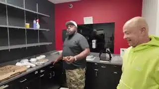 Tim Shropshire and Radio big Mack Food review Ricky&rsquo;s New York Pizza Durham, North Carolina ￼