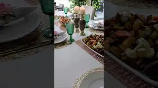 🕯️ A peaceful family table setting 🍽