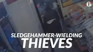 Sledgehammer-wielding thieves targeting convenience store gaming machines