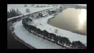 Ostfriesland im Winter aus der Luft    #drone #winter #ostfriesland #schnee