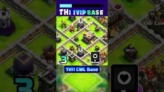 COC TH11 WAR BASE 3 of 7 #th11base #th11cwlbase #th11warbase #shorts #th11 #clashguide
