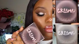 New HUDA BEAUTY CREAMY OBSESSIONS PALETTE Review | WOC